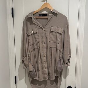 Zara Beige Casual Shirt